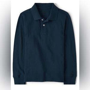 3 Pack! BRAND NEW: The Children’s Place Boys Uniform Long Sleeve Polo Size 10/12